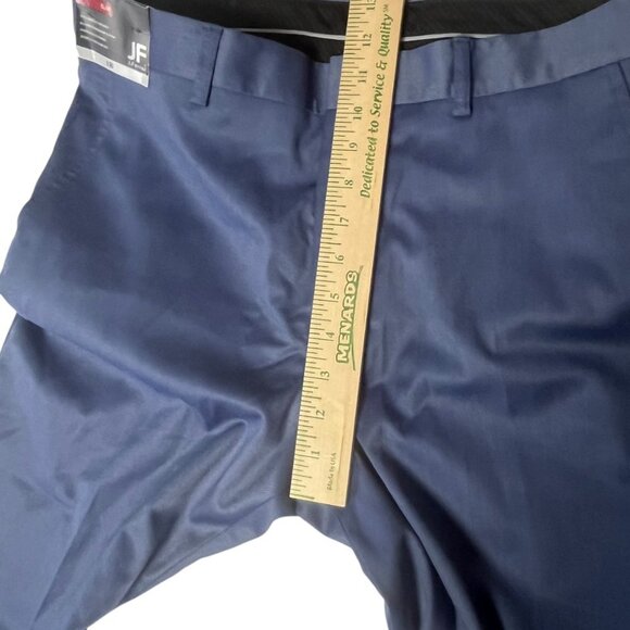 J. Ferrar Men's 34X32 Flat Front Dress Pants Light Blue Twill Office Business - Picture 8 of 8